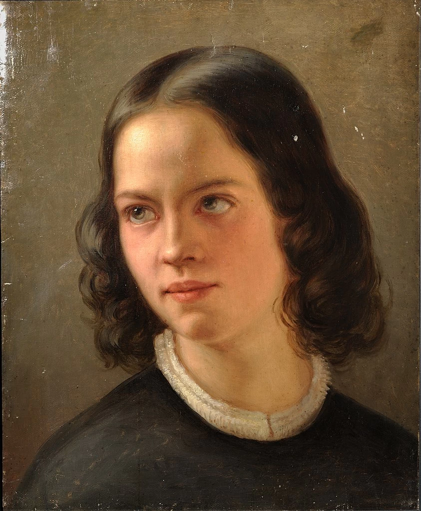 Julie Wilhelmine Hagen - Schwarz, Autoritratto, 1849